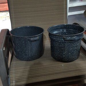 Graniteware  Stock Pot & Steamer Colonder Pot